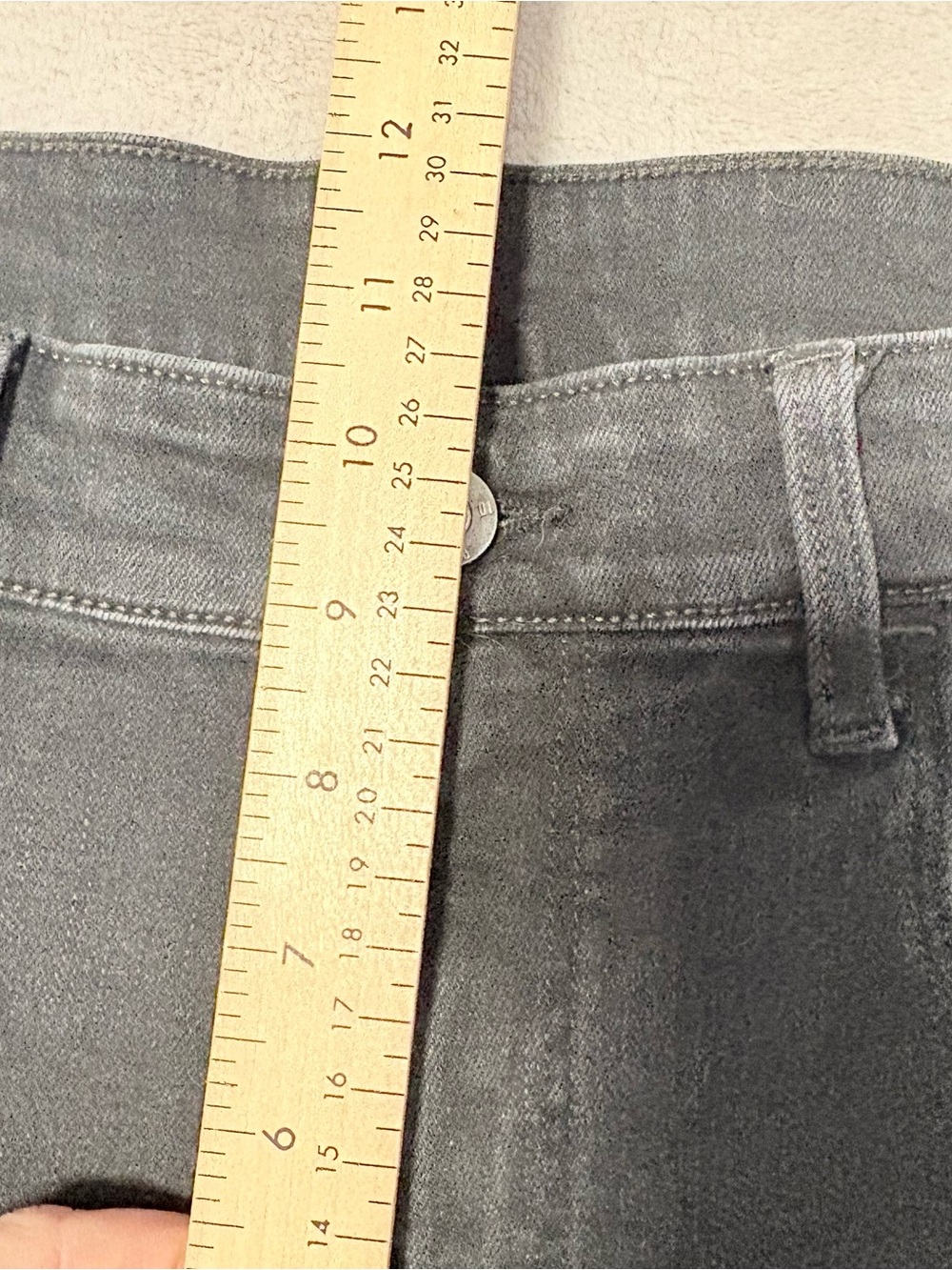G Star Raw Jean Shorts Mens 32 Black 3301 Slim Fit Jorts Denim Distressed - Picture 5 of 8